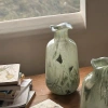 Green vintage glass vase decoration, creative water-growing living room TV cabinet, entrance hall flower arrangement decoration, French glazed vase, glass vase Application Scenario